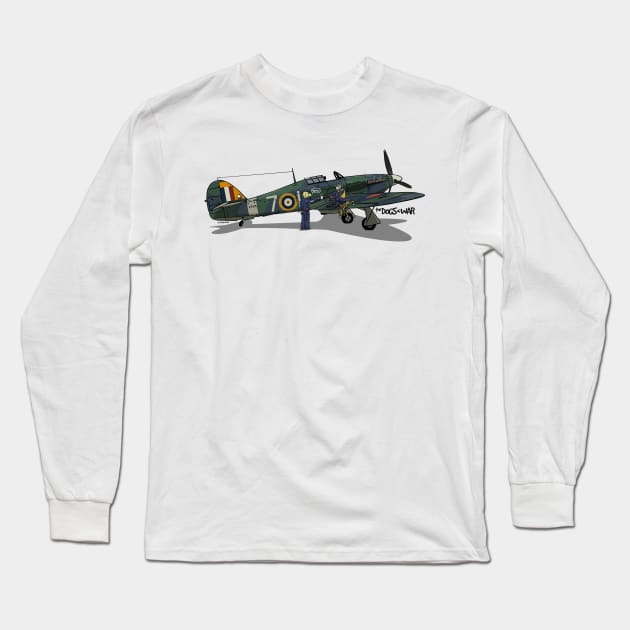 The Dogs of War: Hawker Hurricane Long Sleeve T-Shirt by Siegeworks